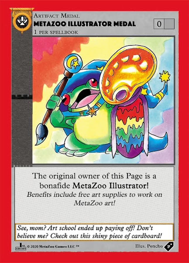 MetaZoo Illustrator Medal Promo