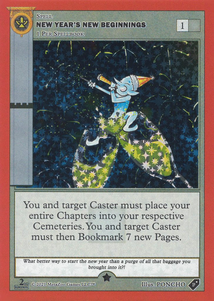 2nd Ed 2020 New Year's New Beginnings Promo Card scan