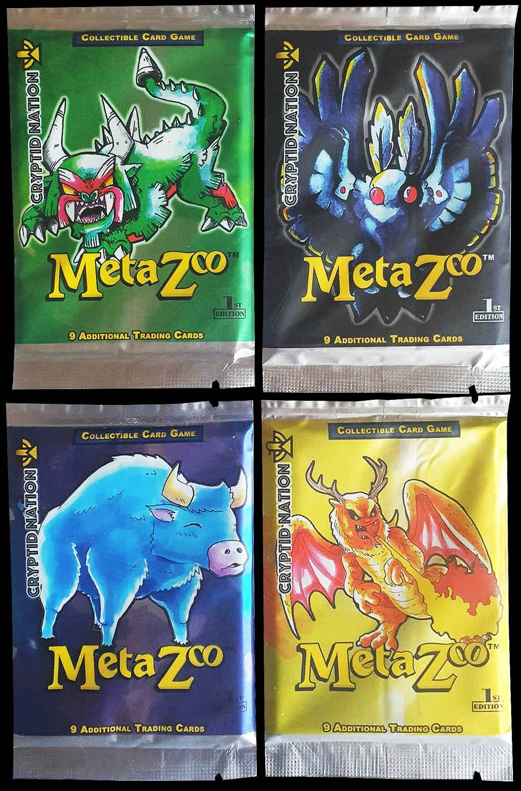 Kickstarter MetaZoo Cryptid Nation 1st Edition Booster Packs Front