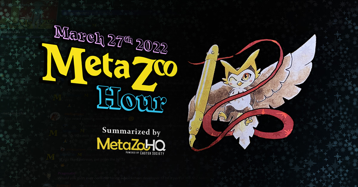 Michael Waddell MetaZoo Hour March 27 2022