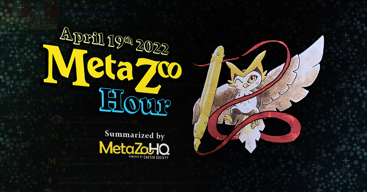 Michael Waddell MetaZoo Hour April 19 2022