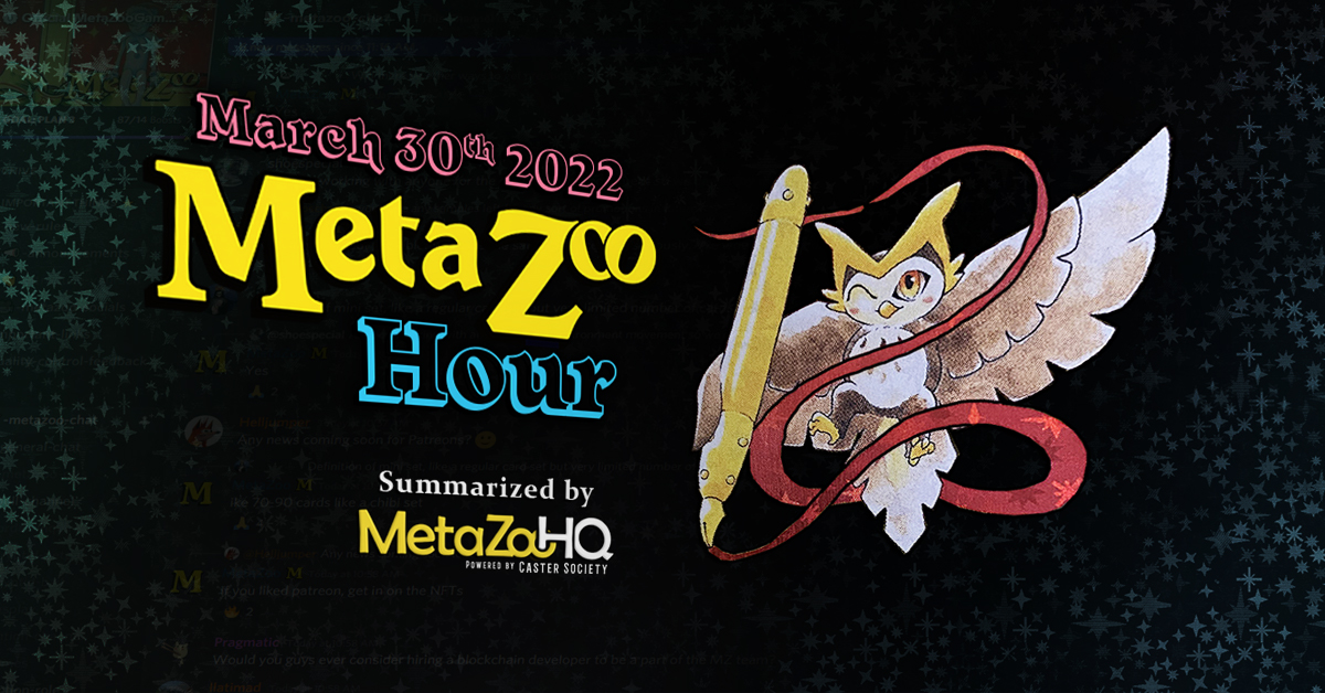 Michael Waddell MetaZoo Hour March 30 2022